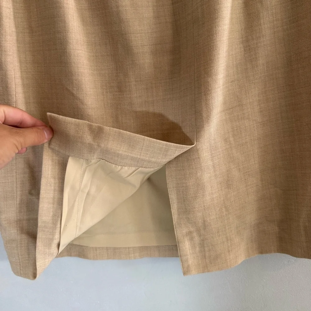 Vintage Dana Buchman Petite Wool A Line Skirt